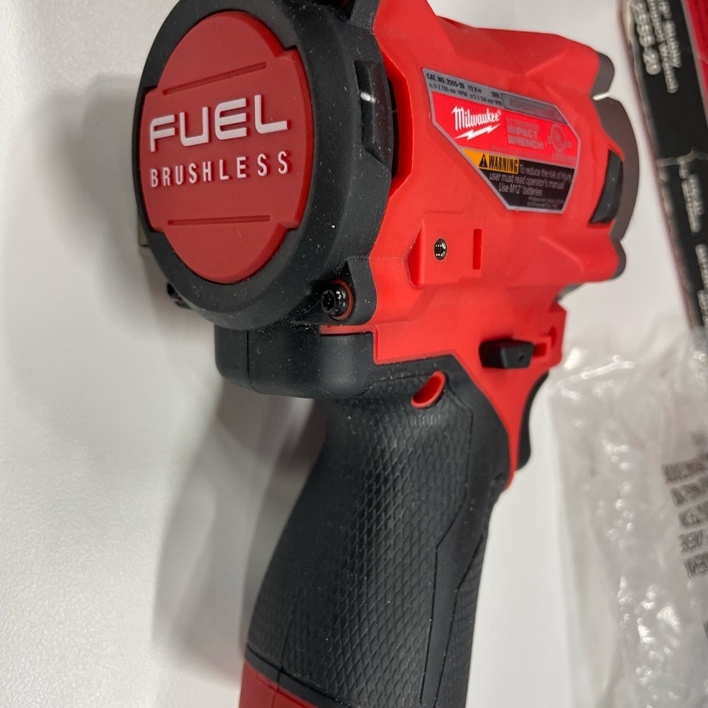 Brand new M12 1/2 inch impact driver never use. Fuel Brushless tool only